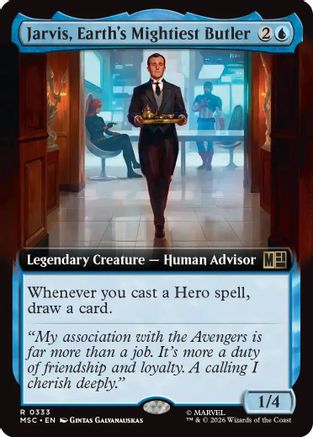 Jarvis, Earth's Mightiest Butler (Extended Art)  [Commander: Marvel Super Heroes]