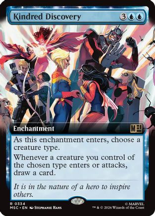 Kindred Discovery (Extended Art)  [Commander: Marvel Super Heroes] Foil