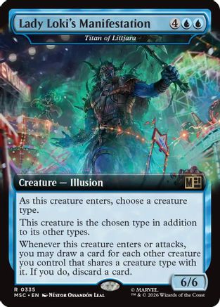 Lady Loki's Manifestation - Titan of Littjara (Extended Art)  [Commander: Marvel Super Heroes] Foil