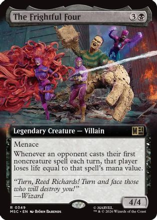 The Frightful Four (Extended Art)  [Commander: Marvel Super Heroes] Foil