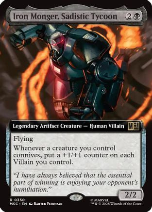 Iron Monger, Sadistic Tycoon (Extended Art)  [Commander: Marvel Super Heroes]