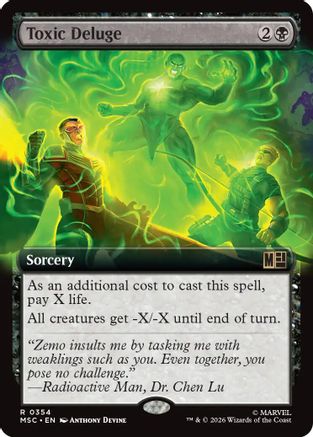 Toxic Deluge (Borderless)  [Commander: Marvel Super Heroes] Foil