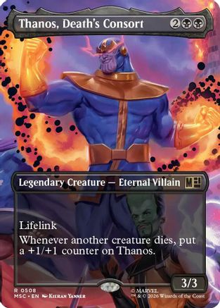 Thanos, Death's Consort (Extended Art)  [Commander: Marvel Super Heroes] Foil