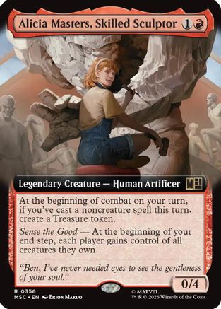 Alicia Masters, Skilled Sculptor (Extended Art)  [Commander: Marvel Super Heroes]