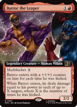 Batroc the Leaper (Extended Art)  [Commander: Marvel Super Heroes] Foil
