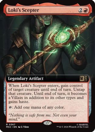 Loki's Scepter (Extended Art)  [Commander: Marvel Super Heroes]
