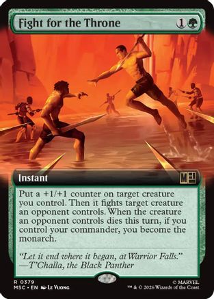 Fight for the Throne (Extended Art)  [Commander: Marvel Super Heroes] Foil