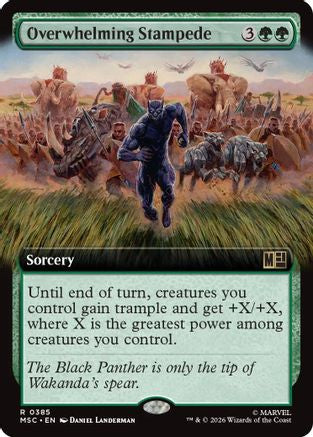 Overwhelming Stampede (Extended Art)  [Commander: Marvel Super Heroes]
