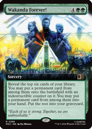 Wakanda Forever! (Extended Art)  [Commander: Marvel Super Heroes] Foil