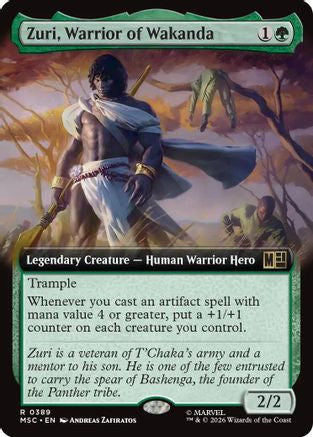 Zuri, Warrior of Wakanda (Extended Art)  [Commander: Marvel Super Heroes] Foil