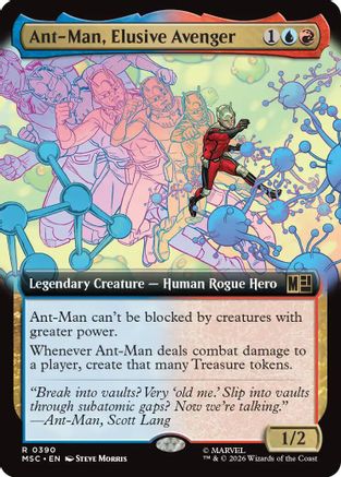 Ant-Man, Elusive Avenger (Extended Art)  [Commander: Marvel Super Heroes] Foil