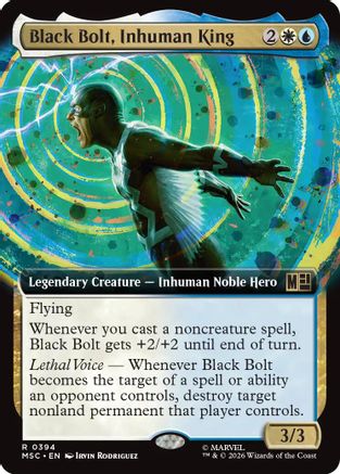 Black Bolt, Inhuman King (Extended Art)  [Commander: Marvel Super Heroes] Foil