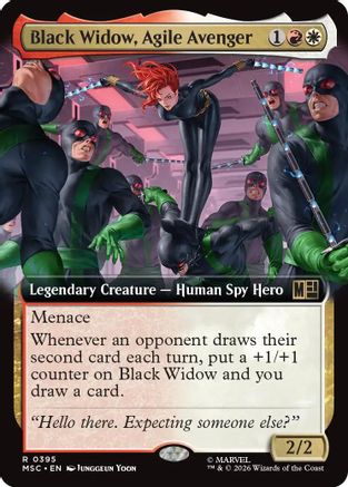 Black Widow, Agile Avenger (Extended Art)  [Commander: Marvel Super Heroes] Foil