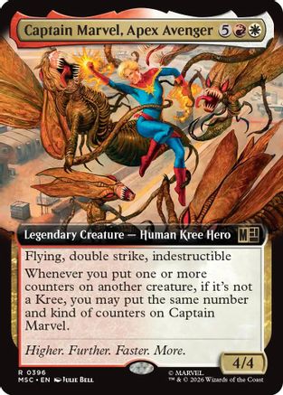 Captain Marvel, Apex Avenger (Extended Art)  [Commander: Marvel Super Heroes]