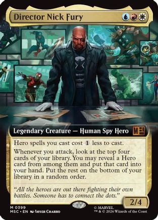 Director Nick Fury (Extended Art)  [Commander: Marvel Super Heroes]