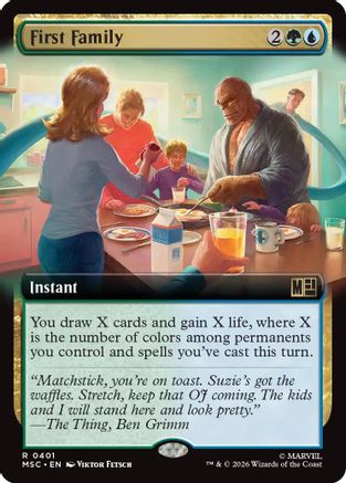 First Family (Extended Art)  [Commander: Marvel Super Heroes] Foil