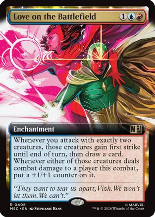 Love on the Battlefield (Extended Art)  [Commander: Marvel Super Heroes] Foil
