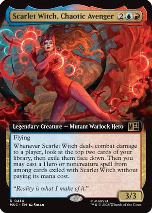 Scarlet Witch, Chaotic Avenger (Extended Art)  [Commander: Marvel Super Heroes]