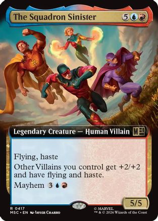 The Squadron Sinister (Extended Art)  [Commander: Marvel Super Heroes] Foil