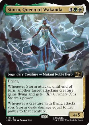 Storm, Queen of Wakanda (Extended Art)  [Commander: Marvel Super Heroes] Foil