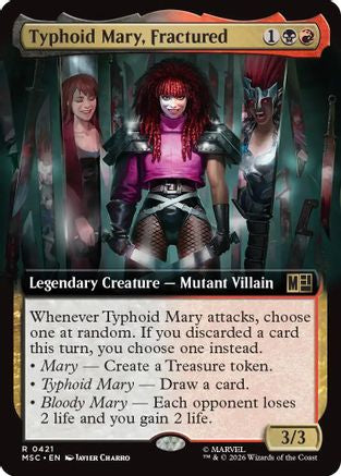 Typhoid Mary, Fractured (Extended Art)  [Commander: Marvel Super Heroes] Foil