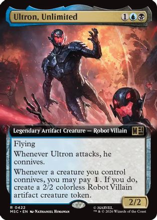 Ultron, Unlimited (Extended Art)  [Commander: Marvel Super Heroes] Foil