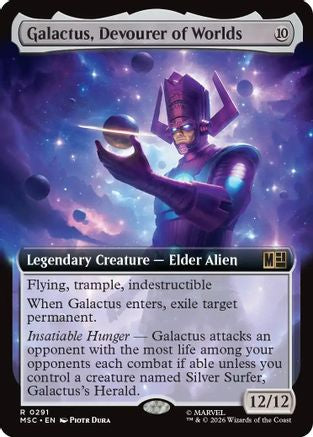 Galactus, Devourer of Worlds (Extended Art)  [Commander: Marvel Super Heroes] Foil
