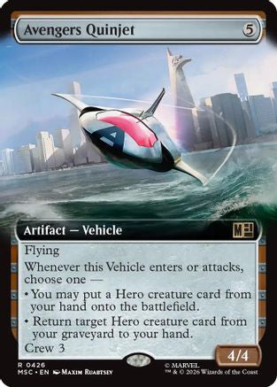 Avengers Quinjet - Hammer of Nazahn (Extended Art)  [Commander: Marvel Super Heroes]
