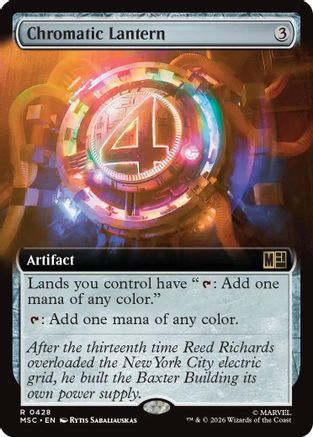 Chromatic Lantern (Extended Art)  [Commander: Marvel Super Heroes] Foil
