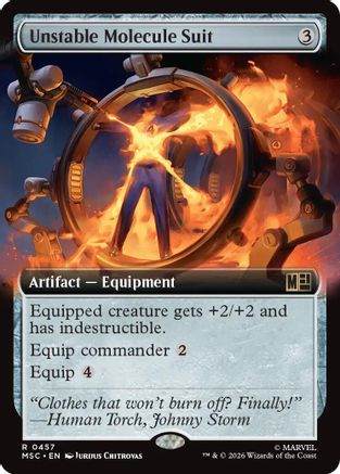 Unstable Molecule Suit (Extended Art)  [Commander: Marvel Super Heroes] Foil