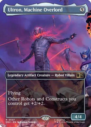 Ultron, Machine Overlord (Borderless)  [Commander: Marvel Super Heroes] Foil