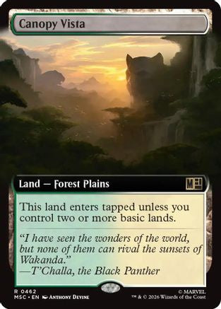 Canopy Vista (Extended Art)  [Commander: Marvel Super Heroes] Foil