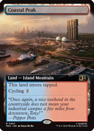 Coastal Peak (Extended Art)  [Commander: Marvel Super Heroes] Foil