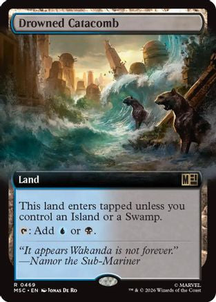 Drowned Catacomb (Extended Art)  [Commander: Marvel Super Heroes] Foil