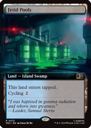 Fetid Pools (Extended Art)  [Commander: Marvel Super Heroes]