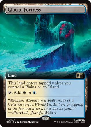 Glacial Fortress (Extended Art)  [Commander: Marvel Super Heroes]