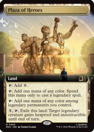 Plaza of Heroes (Extended Art)  [Commander: Marvel Super Heroes] Foil