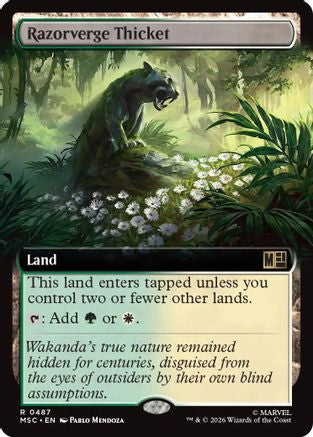 Razorverge Thicket (Extended Art)  [Commander: Marvel Super Heroes]