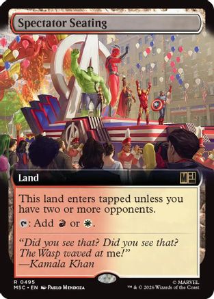 Spectator Seating (Extended Art)  [Commander: Marvel Super Heroes]