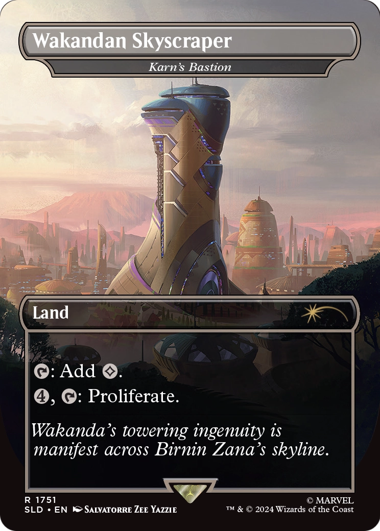 Wakandan Skyscraper - Karn's Bastion  [Secret Lair Drop] / Wakandan Skyscraper (Borderless)