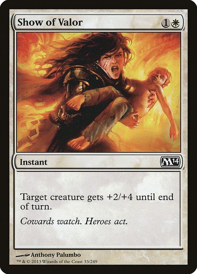 Show of Valor [Magic 2014] Foil