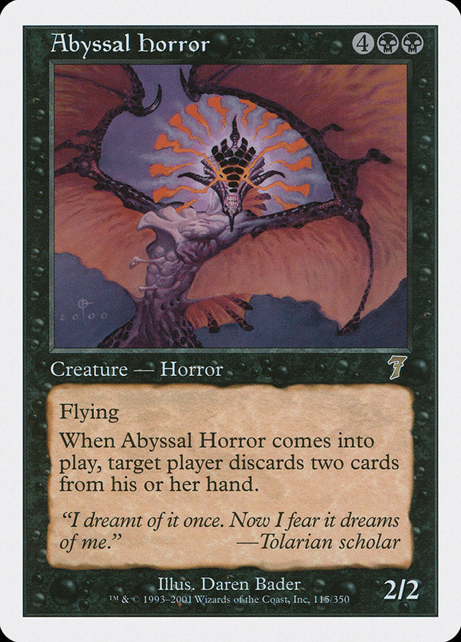 Abyssal Horror [Seventh Edition] Foil