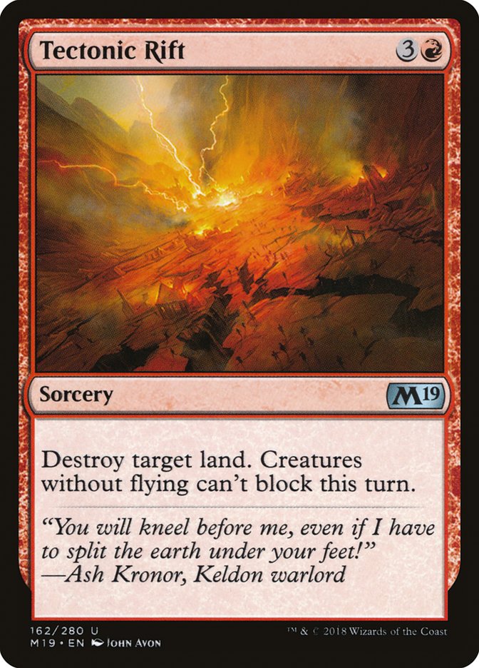 Tectonic Rift [Core Set 2019] Foil