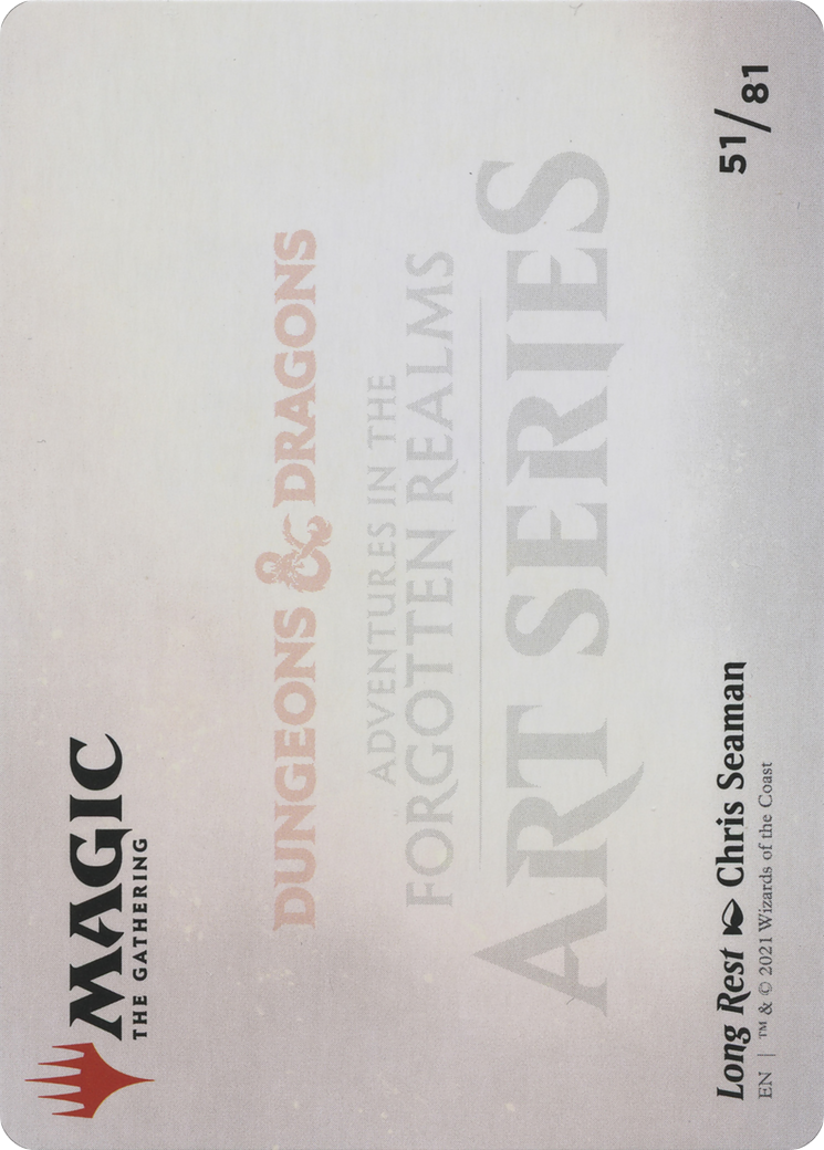 Long Rest // Long Rest  [Adventures in the Forgotten Realms Art Series] (Borderless) Foil