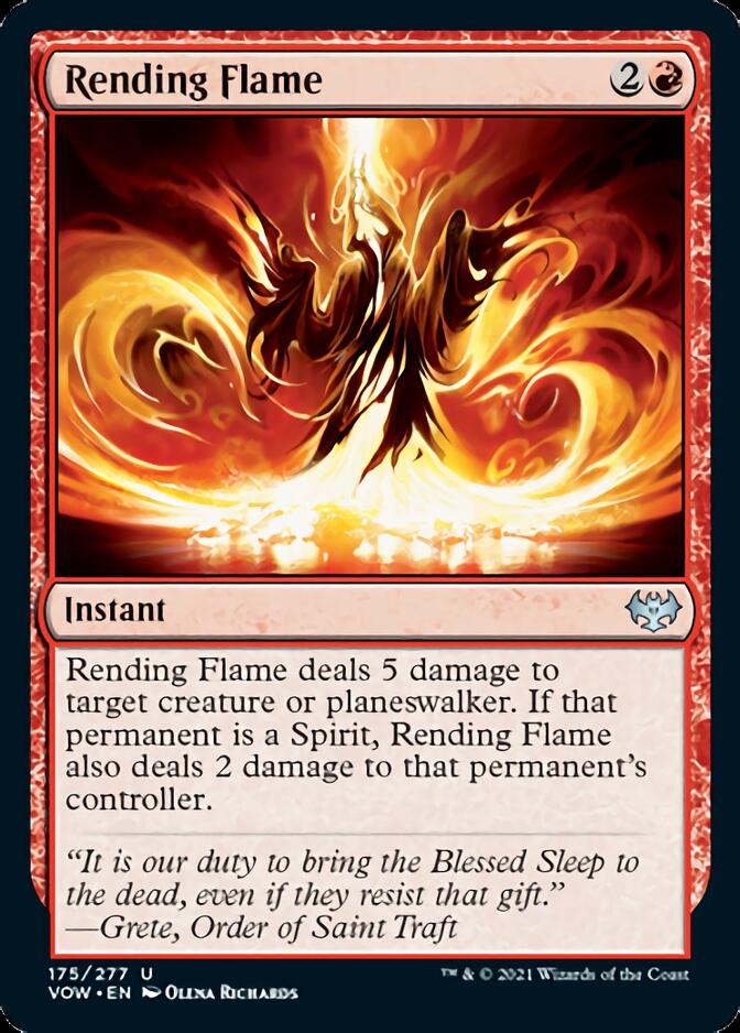 Rending Flame [Innistrad: Crimson Vow] Foil