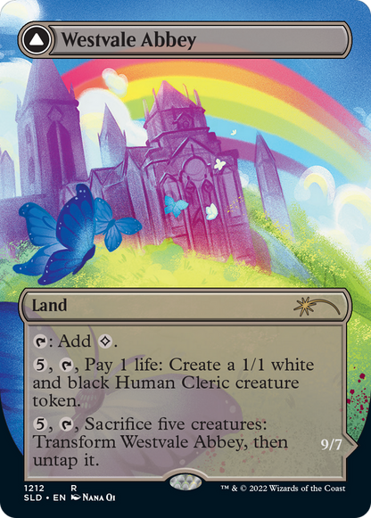 Westvale Abbey // Ormendahl, Profane Prince (Display Commander) (Borderless) [Secret Lair: From Cute to Brute] Foil