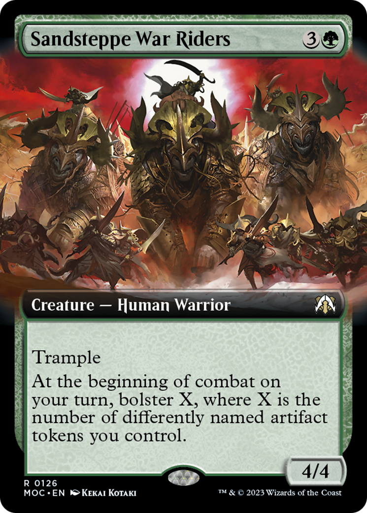 Sandsteppe War Riders (Extended Art) [March of the Machine Commander] Foil