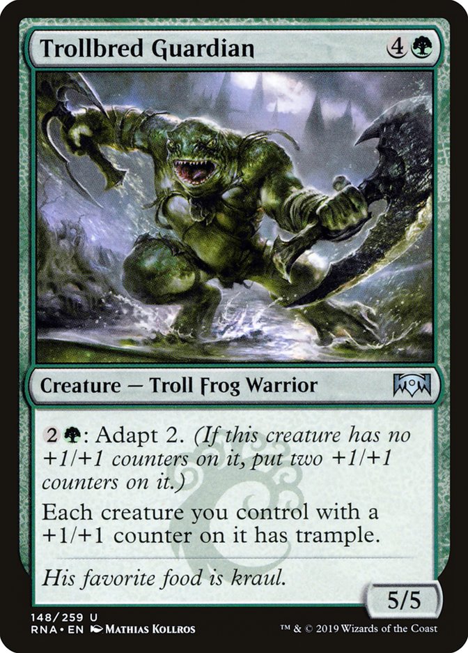 Trollbred Guardian [Ravnica Allegiance] Foil