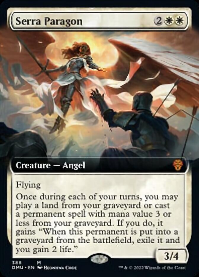 Serra Paragon (Extended Art) [Dominaria United] Foil