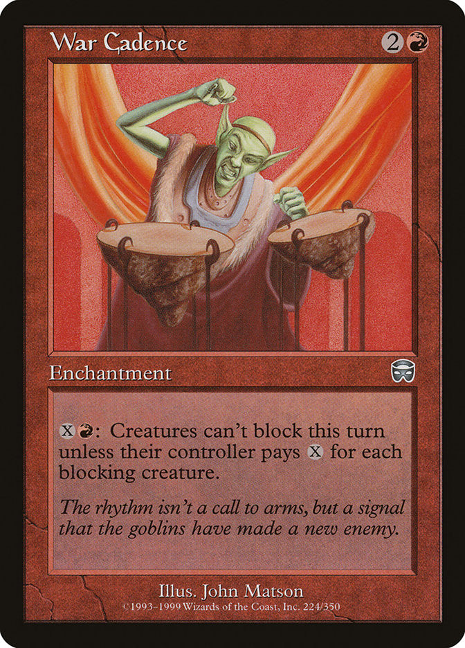War Cadence [Mercadian Masques] Foil